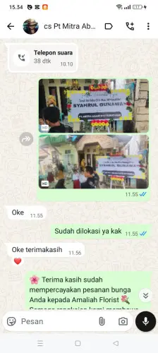 Testimonial Papan Bunga margonda
