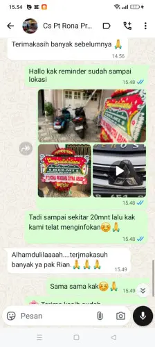 Testimonial Papan Bunga margonda